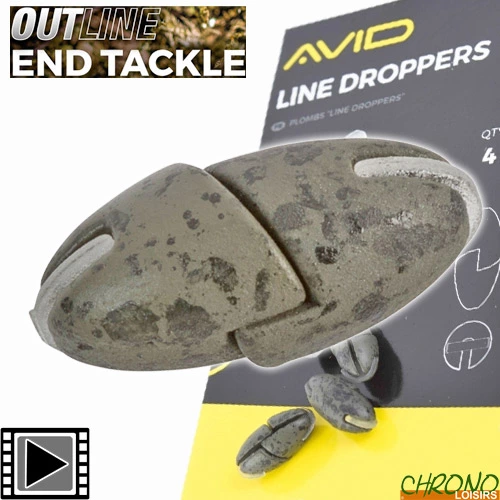 Plombée Avid Carp Line Droppers (par 4) 3 Plombée Avid Carp Line Droppers (par 4)