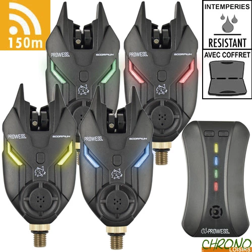 Coffret Prowess Centrale + 4 Détecteurs Scorpium 3 Coffret Prowess Centrale + 4 Détecteurs Scorpium