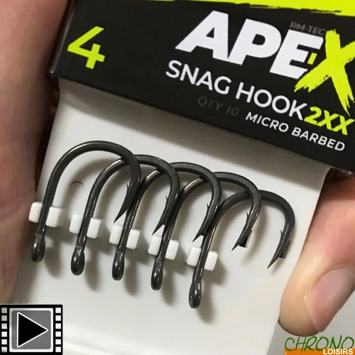 Hameçon RidgeMonkey Ape-X Snag Hook 2XX (par 10) 3 Hameçon RidgeMonkey Ape-X Snag Hook 2XX (par 10)