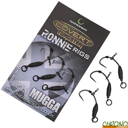 Hameçon Gardner Tungsten Ronnie Rig (par 3) 3 Hameçon Gardner Tungsten Ronnie Rig (par 3)