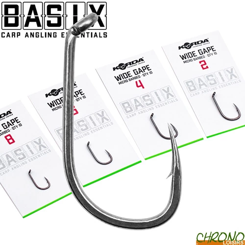 Hameçon Korda Basix Wide Gape (par 10) 3 Hameçon Korda Basix Wide Gape (par 10)
