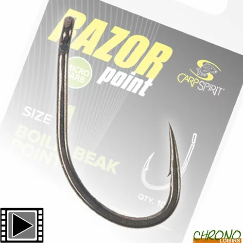 Hameçon Carp Spirit Razor Boilie Beak Point (par 10) 3 Hameçon Carp Spirit Razor Boilie Beak Point (par 10)
