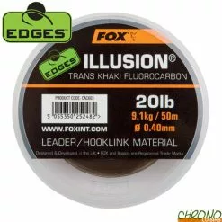 Fluorocarbon Fox Edges Illusion Trans Khaki Leader 50m