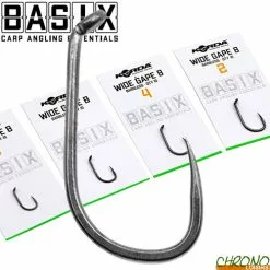 Hameçon Korda Basix Wide Gape Sans Ardillon (par 10)