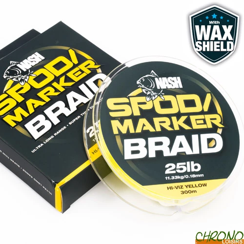 Nash TT Tresse Nash Spod & Marker Braid HI Viz Yellow 0.18mm 300M 3 Nash TT Tresse Nash Spod & Marker Braid HI Viz Yellow 0.18mm 300M