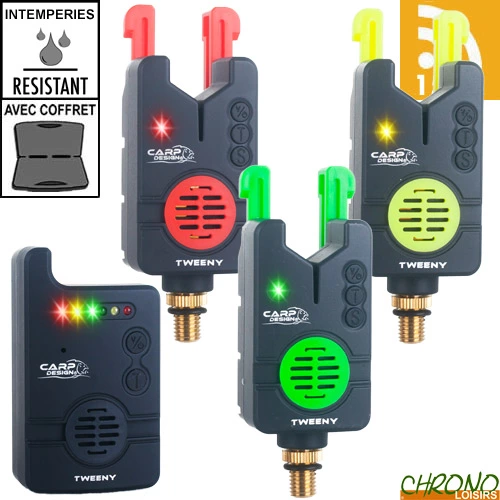 Coffret Carp Design Centrale 3 Détecteurs Tweeny 3 Coffret Carp Design Centrale 3 Détecteurs Tweeny