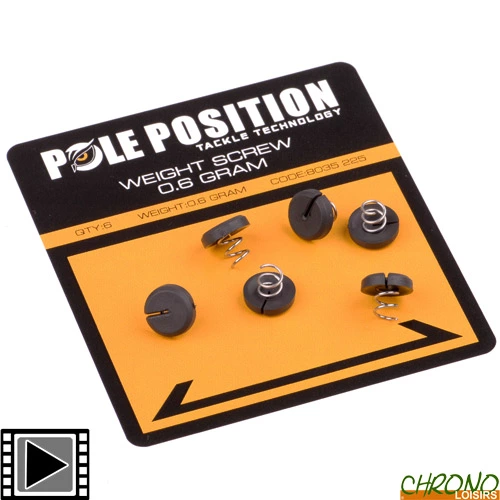 Lest à Vis Pole Position Weight Screw (par 6) 3 Lest à Vis Pole Position Weight Screw (par 6)