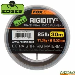 Monofilament Fox Edges Rigidity Chod Trans Khaki 30m