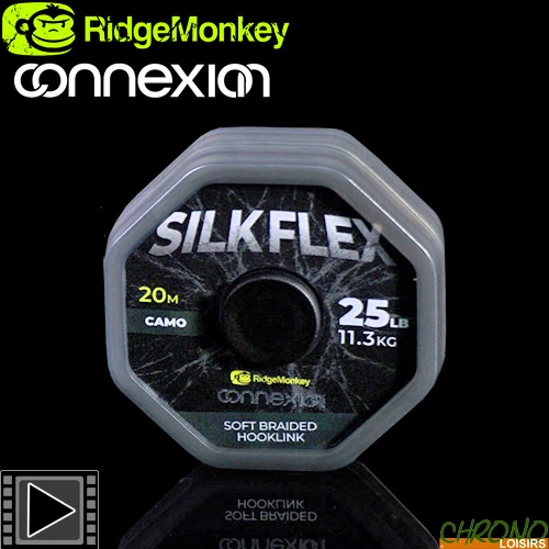 Tresse RidgeMonkey Connexion SilkFlex Soft 25lbs 20m 3 Tresse RidgeMonkey Connexion SilkFlex Soft 25lbs 20m