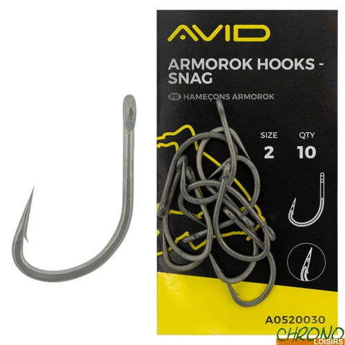 Hameçon Avid Carp Armorok Snag (par 10) 3 Hameçon Avid Carp Armorok Snag (par 10)
