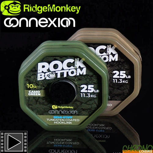 Tresse RidgeMonkey Connexion Rock Bottom Semi Stiff Coated Camo 25lbs 10m 3 Tresse RidgeMonkey Connexion Rock Bottom Semi Stiff Coated Camo 25lbs 10m