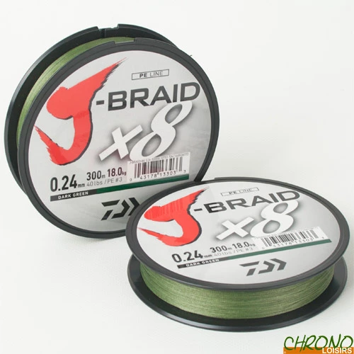 Tresse Daiwa Jbraid 8 Brins 300m 3 Tresse Daiwa Jbraid 8 Brins 300m