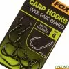 Hameçon Fox Carp Hooks Wide Gape (par 10)