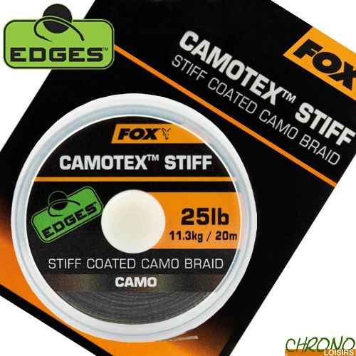 Tresse Fox Camotex Stiff Coated Camo 20m 3 Tresse Fox Camotex Stiff Coated Camo 20m